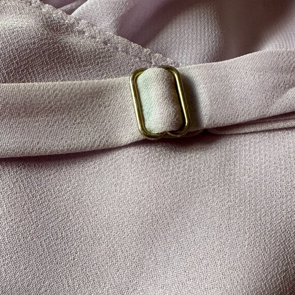 Oscar De La Renta Pink Label Sheer Negligee Chemise Lilac Babydoll Sz Large - Picture 6 of 6